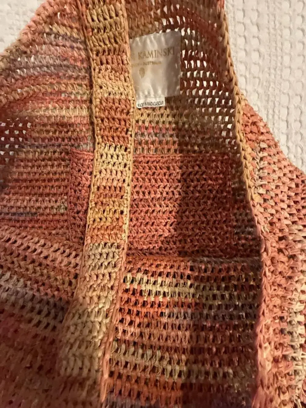 Helen Kaminski Multicolor Handwoven Raffia Hobo Bag